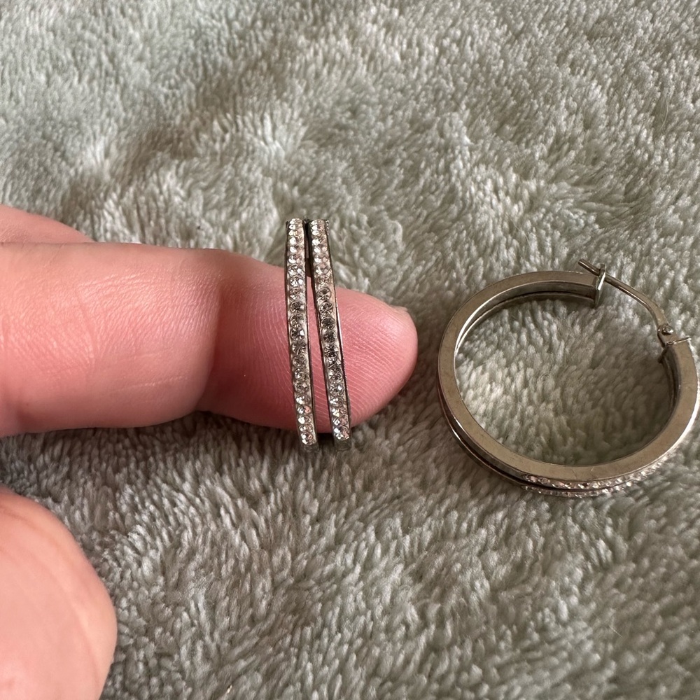 Elegant Silver Hoop Earrings